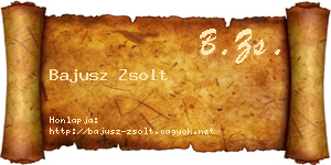 Bajusz Zsolt névjegykártya